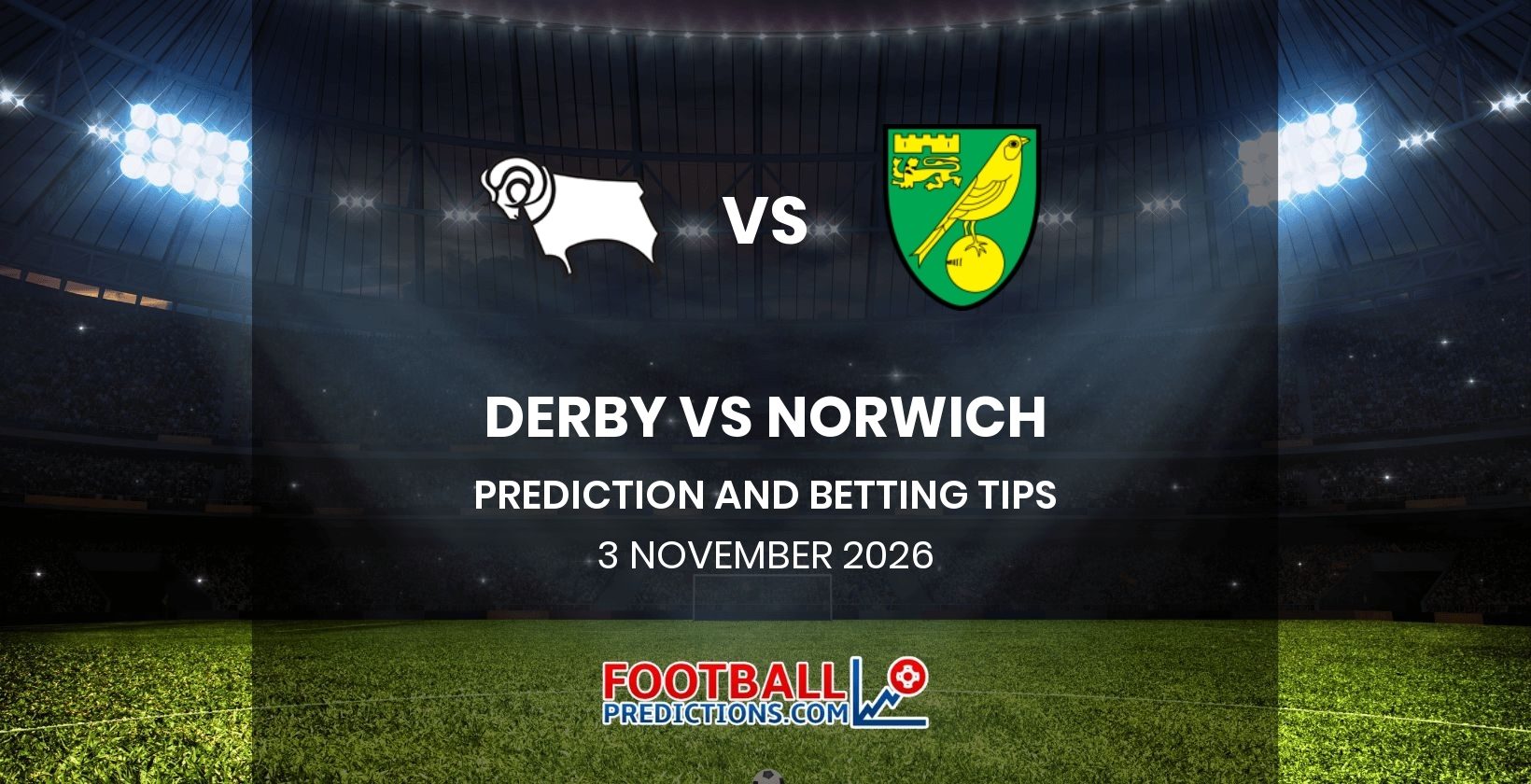 Derby vs Norwich Prediction and Betting Tips 3 November 2026