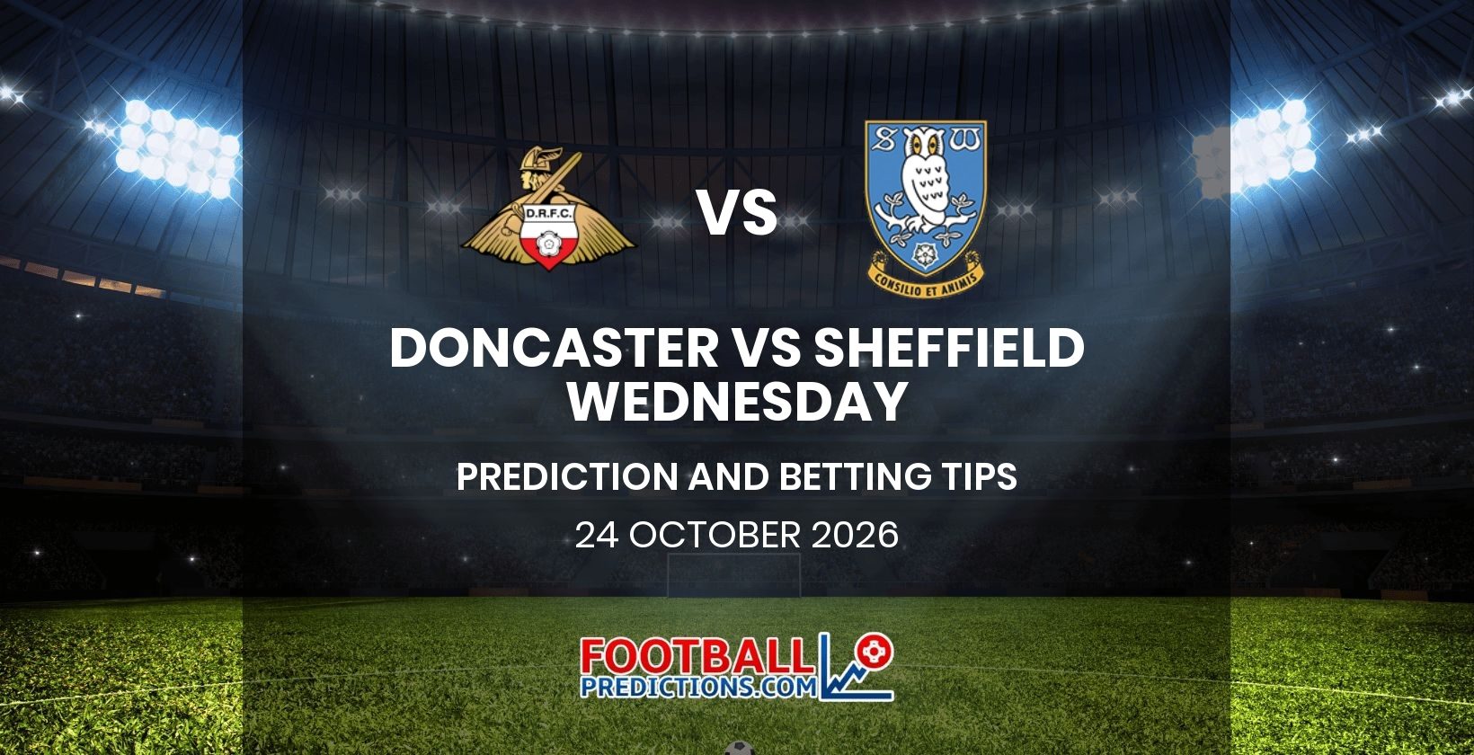 Doncaster vs Sheffield Wednesday Prediction and Betting Tips 24 October 2026