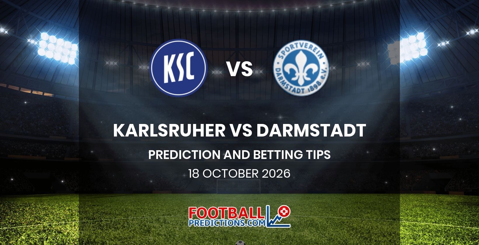Karlsruher vs Darmstadt Prediction and Betting Tips 18 October 2026