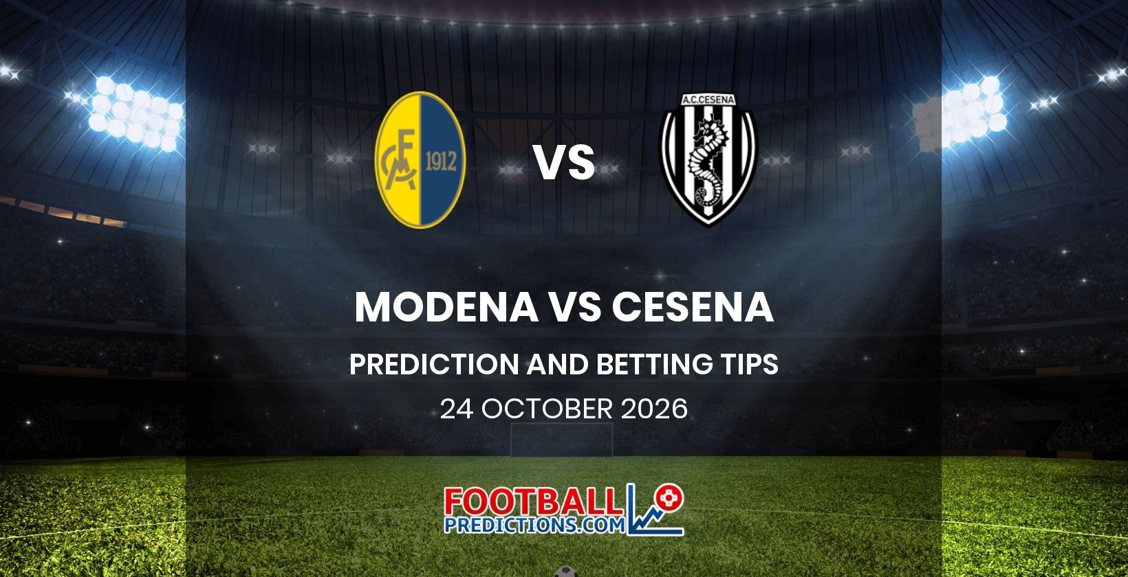 Modena vs Cesena Prediction and Betting Tips 24 October 2026
