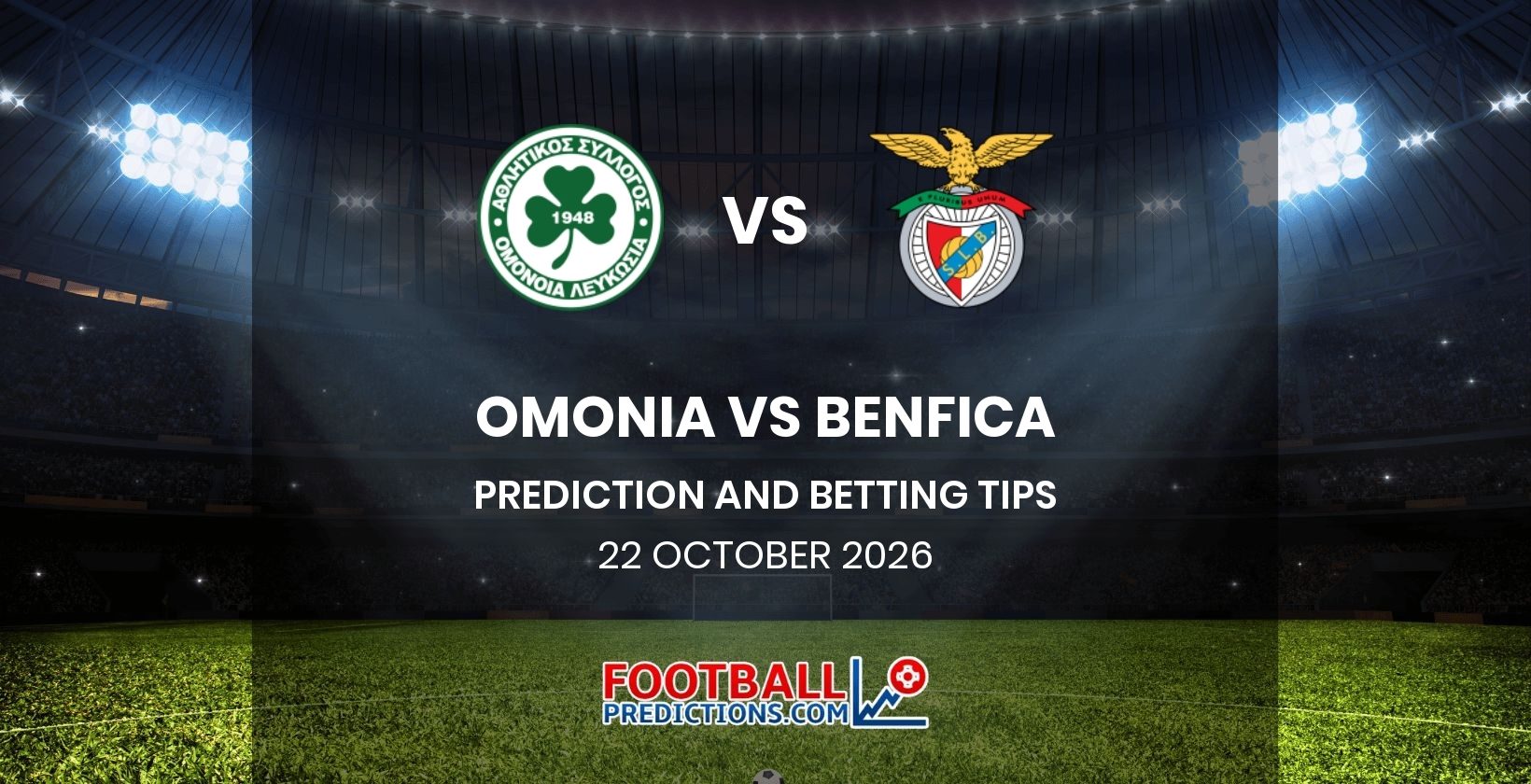 Omonia vs Benfica Prediction and Betting Tips 22 October 2026